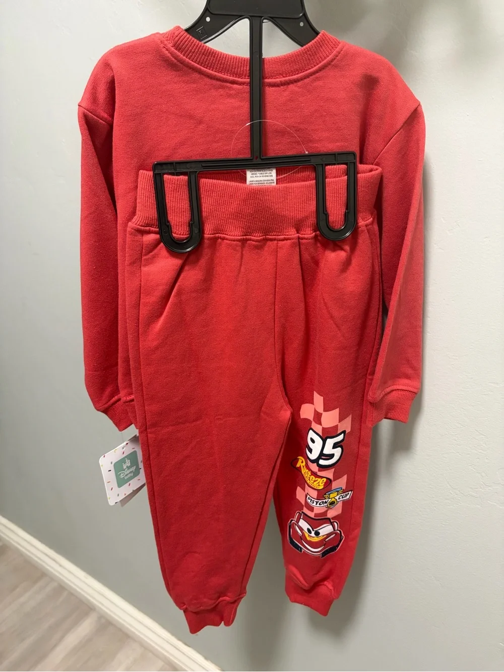 Disney Pixar Lightning McQueen Red Toddler Matching Set